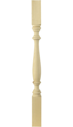 Balustraden Pfosten gedrechselt 5 x 5 x 70 cm (103)