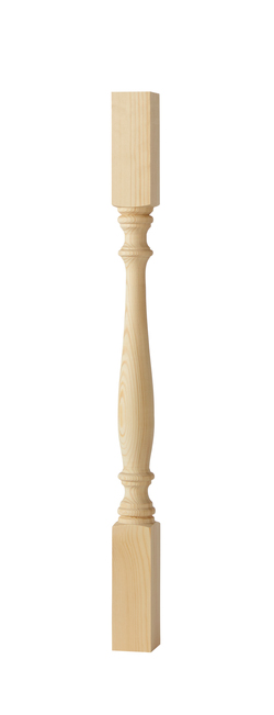 Balustrade / Pfosten gedrechselt 6,5 x 6,5 x 90 cm (107)