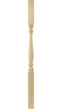 Balustraden Pfosten gedrechselt 6,5 x 6,5 x 118 cm (108)