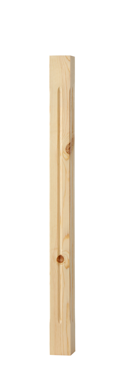 Pfosten nutgefräst 6,5 x 6,5 x 90 cm (136)