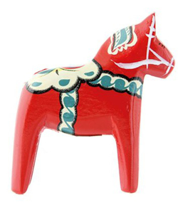 Dalapferd - Rot - 17 cm